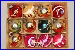 Lot Vintage Blown Glass Pictured BALL Christmas Ornaments Fantasia Poland