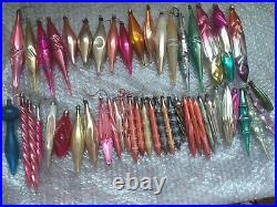 Lot of 50 Vintage Glass Russian USSR Christmas Ornament Xmas Decoration ICICLE