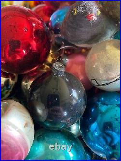 Mercury Glass Christmas Ornaments Multiple Sizes Vintage 200 plus Multiple Sizes