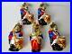 Mercury-Glass-Toy-Soldiers-VTG-6in-15cm-XMAS-Ornaments-Hand-Painted-4-Drummers-01-pku