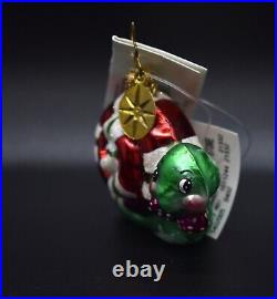 NIB Christopher Radko Glass Ornament Little Gems Candy Dandy Snail Vintage 2002