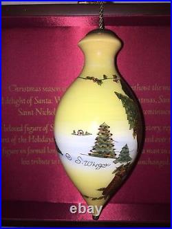 Ne' Qwa Art Christmas Ornament Boxed Set SANTA COLLECTION, Artist Susan Winget