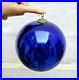 Original-Vintage-Old-Antique-Blue-9-Big-Round-Glass-Christmas-Kugel-Ornament-01-wgz
