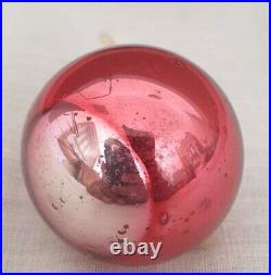 Original Vintage Old Antique Rare Ball Shape Christmas Kugel / Ornament