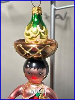 RARE VTG Christopher Radko Italian BRAZILIA -Glass Ornament 94-302-0 Pineapple