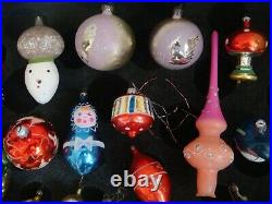 RRR RARE 28 Antique Vintage Glass Christmas Ornaments Tree Decorations