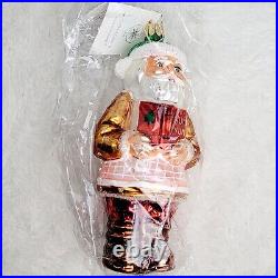 Radko 4 Cookbook Santas Set Christmas Ornament Glass Blown 1998 Vintage 98-SP-35