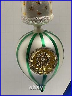 Radko GEORGIAN SANTA 8 Glass Ornament 1996 93-292-2 Read Description Condition
