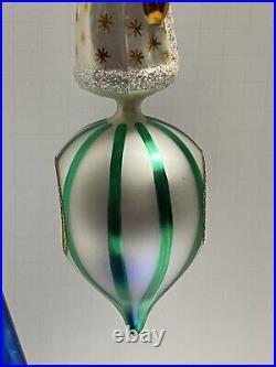 Radko GEORGIAN SANTA 8 Glass Ornament 1996 93-292-2 Read Description Condition