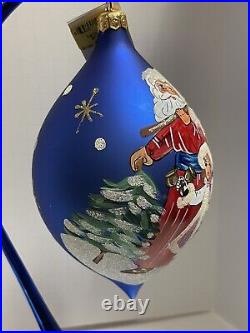 Radko SANTA'S HERALD 6.5 Ornament 1997 97-319-0 Christmas Angel Tree Ball Drop