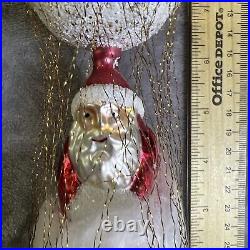 Rare! 8 inch Christopher Radko ballooning santa Ornament, Santa