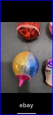Rare! Box Vintage Shapes Glass Christmas Ornaments. A MUST HAVE