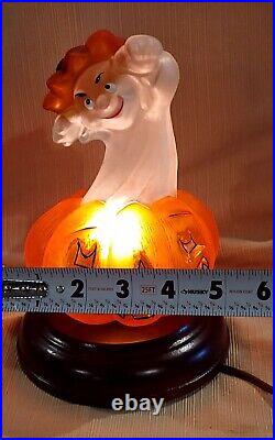 Rare Vintage Old World Christmas Company Ghost in a pumpkin light
