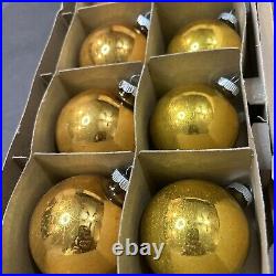 Shiny Brite Cluster Christmas Tree GOLD With ALL Original Box COMPLETE Nice