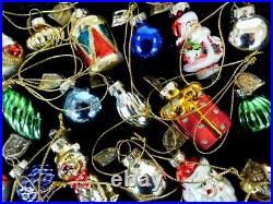 Thomas Pacconi 60 Christmas tree ornament BOX vintage glass xmas baubles mini