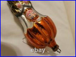 VERY RARE AUTHENTIC 1900's German Blown Glass Figural Parachutist Ornament OLD