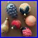 VINTAGE-LOT-OF-6-Christopher-Radko-SUGARED-FRUIT-Glass-Christmas-Ornaments-01-gb