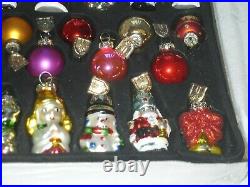 VINTAGE Thomas Pacconi 48 Glass Christmas Tree Baubles Figures Collection
