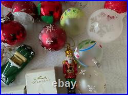 VNTG lot Christmas Ornament Star Wars Italy Kurt Adler Enesco Beaded glass chest