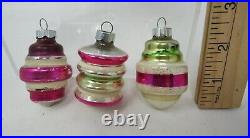VTG LOT OF 13 MERCURY Glass FIGURAL 2 Christmas OrnamentsBells & Lanterns