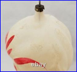 Vintage 1920's Smiling Clown Head Glass Ornament