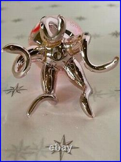 Vintage 1990's Christopher Radko Maxine Pink Octopus Italian Glass Ornament