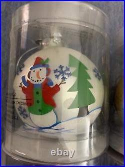 Vintage 5 ST JUDE Children's Research Hospital Christmas Blown Glass Ornament