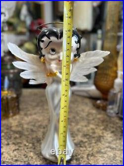 Vintage Betty Boop Satin Glass Christmas Tree Topper 1998