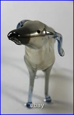 Vintage Bimini Art Glass Dog Blown Glass Christmas Ornament Germany