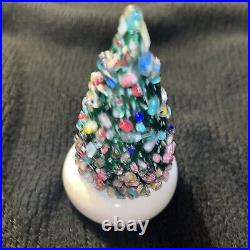 Vintage Cape Cod Glass Works Art Glass Christmas Tree 3 1/2