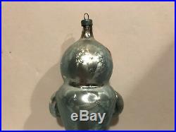 Vintage Christmas Ornament Astronaut Girl Mercury Glass Extremely Rare