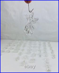 Vintage Christmas Ornaments Large 54pc Lot Spun Art Glass Angels Snowmen Swans