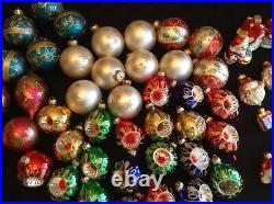 Vintage Christmas Ornaments Variet Mercury Lot 88 Pieces