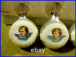 Vintage Christmas Tree Glass Ornaments Angel with Top Germany. Final Sale