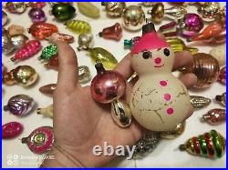 Vintage Christmas tree ornaments made of USSR glass 120 pieces! Big big mix