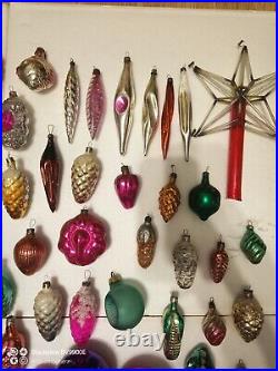 Vintage Christmas tree ornaments made of USSR glass 120 pieces! Big lot! Mix