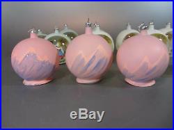 Vintage Diorama Easter / Christmas Ornaments Set 12 Glass balls Poland Italy