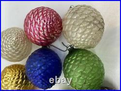Vintage Feather Tree Glass Fancy Pinecone Ornaments Very Unique