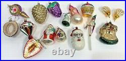 Vintage German Blown Crystal Glass Christmas Ornaments Mercury 4.3