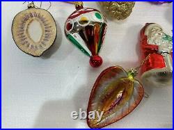Vintage German Blown Crystal Glass Christmas Ornaments Mercury 4.3