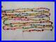Vintage-Glass-Bead-Garland-Multicolored-Fancy-Shapes-Tubes-Ribbed-X-Long-13-9-01-abq