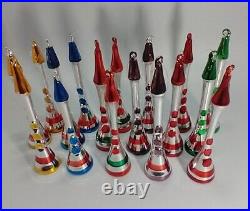 Vintage Hand-Blown Glass Clarinet Oboe Christmas Ornament 6 Lot Of 17