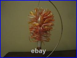 Vintage Italian Blown Glass Christmas Ornament Indian with Headdress
