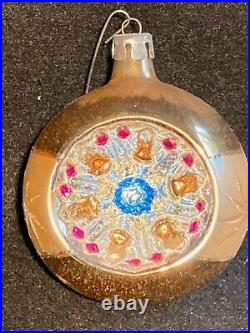 Vintage Jumbo Mercury Glass Mica Fantasia Variety Christmas Ornaments- Poland