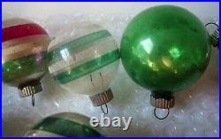 Vintage Lot 36 Shiny Brite Glass Ornaments with 3 Boxes Mercury 1-3/4 and 2