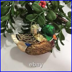 Vintage Lot of 5 Old World Christmas OWC Holiday XMAS Ornaments withBox STUNNING