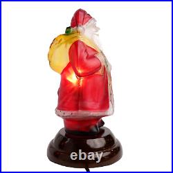 Vintage Merck Old World Christmas Santa With Toys Glass Light 1985 1st Edition