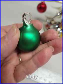 Vintage Mercury Glass Christmas Tree Blown Glass Ornaments 10
