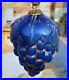 Vintage-Old-Antique-Extremely-Rare-DEPO-Grape-Cluster-Glass-Blue-Christmas-Kugel-01-aw