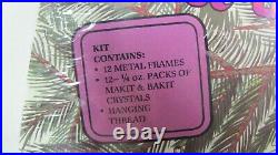 Vintage Rare Makit Bakit Christmas Ornaments Kit II Stained Glass Sealed 1980